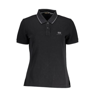 Polo Napapijri en coton noir pour femme