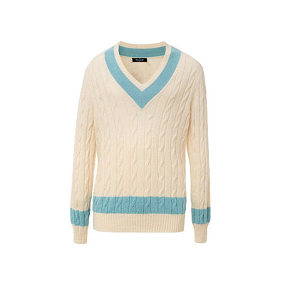 Pull en coton blanc Gran Sasso
