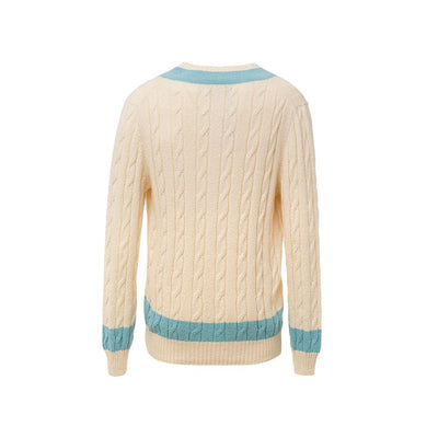 Pull en coton blanc Gran Sasso