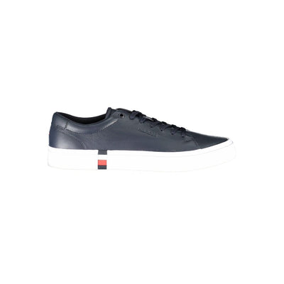 Tommy Hilfiger blauwe leren herensneaker