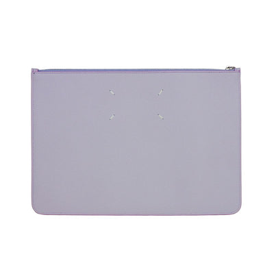 Maison Margiela Purple Calfskin Clutch Bag