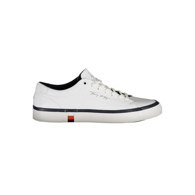 Tommy Hilfiger Til je spel naar een hoger niveau met stijlvolle witte sneakers