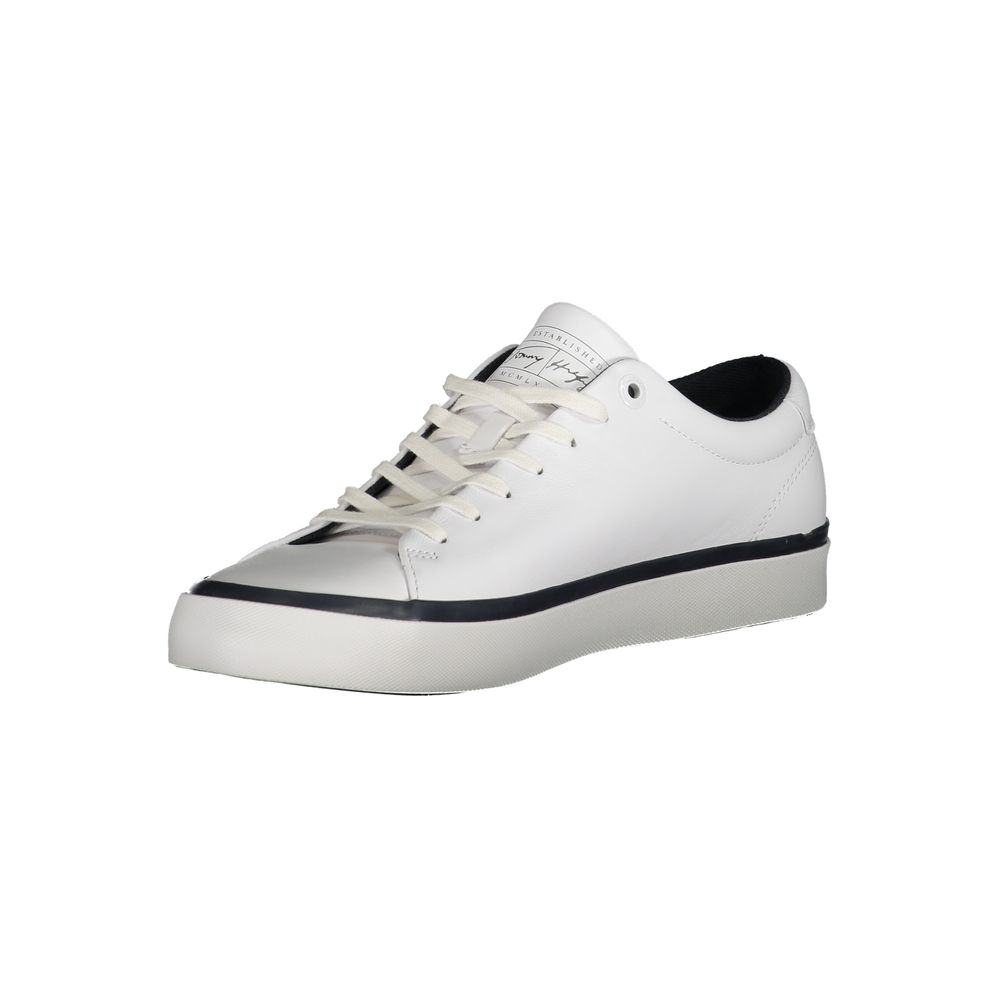 Tommy Hilfiger Til je spel naar een hoger niveau met stijlvolle witte sneakers