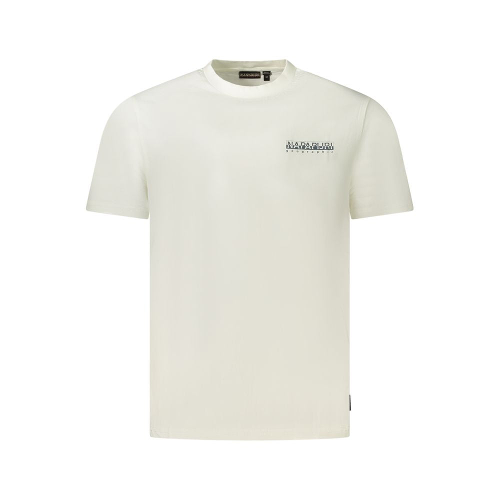 Napapijri Wit Katoenen Heren T-shirt