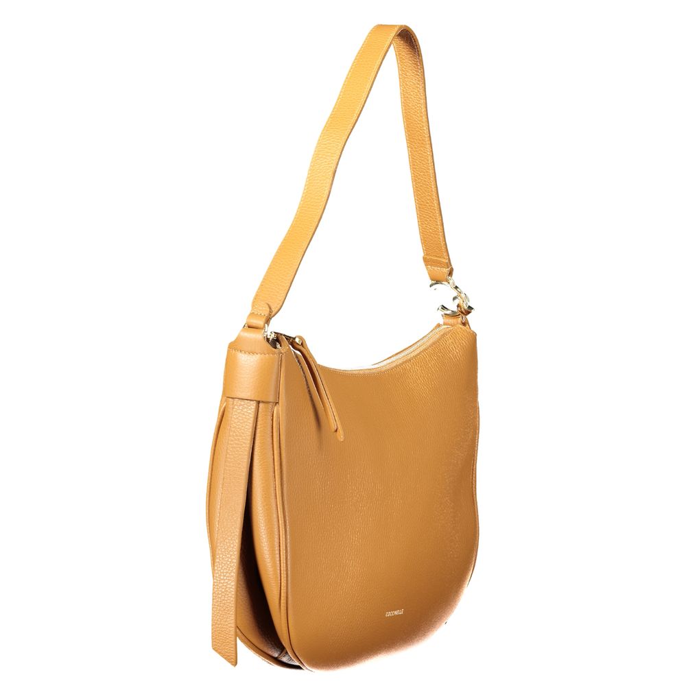 Sac à main en cuir marron Coccinelle
