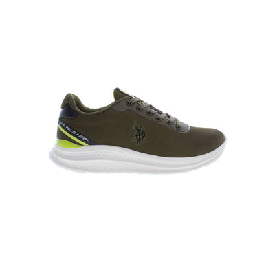 Baskets vertes en polyester pour homme US POLO ASSN.