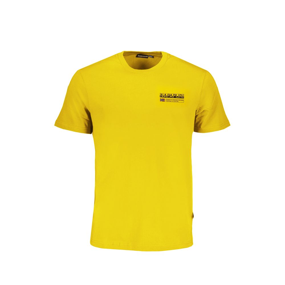 T-shirt en coton jaune Napapijri