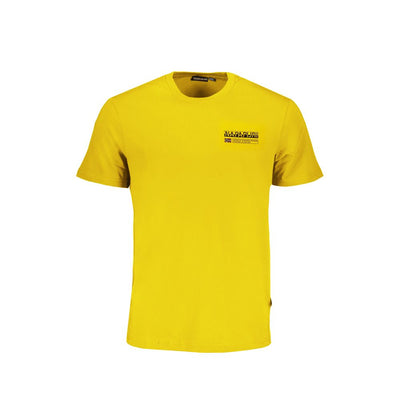 T-shirt en coton jaune Napapijri