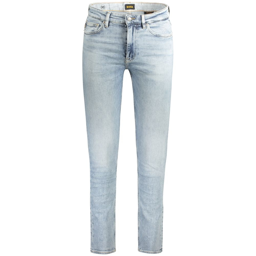 Hugo Boss lichtblauwe katoenen herenjeans