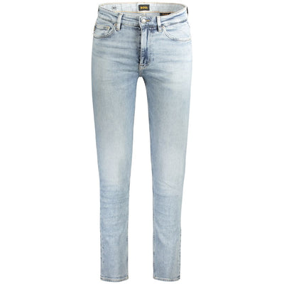 Hugo Boss lichtblauwe katoenen herenjeans