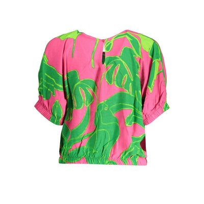 Haut Desigual en viscose rose pour femme