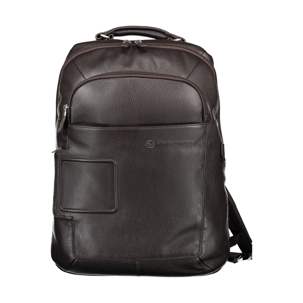 Sac à dos Piquadro en cuir marron pour homme