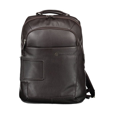 Sac à dos Piquadro en cuir marron pour homme