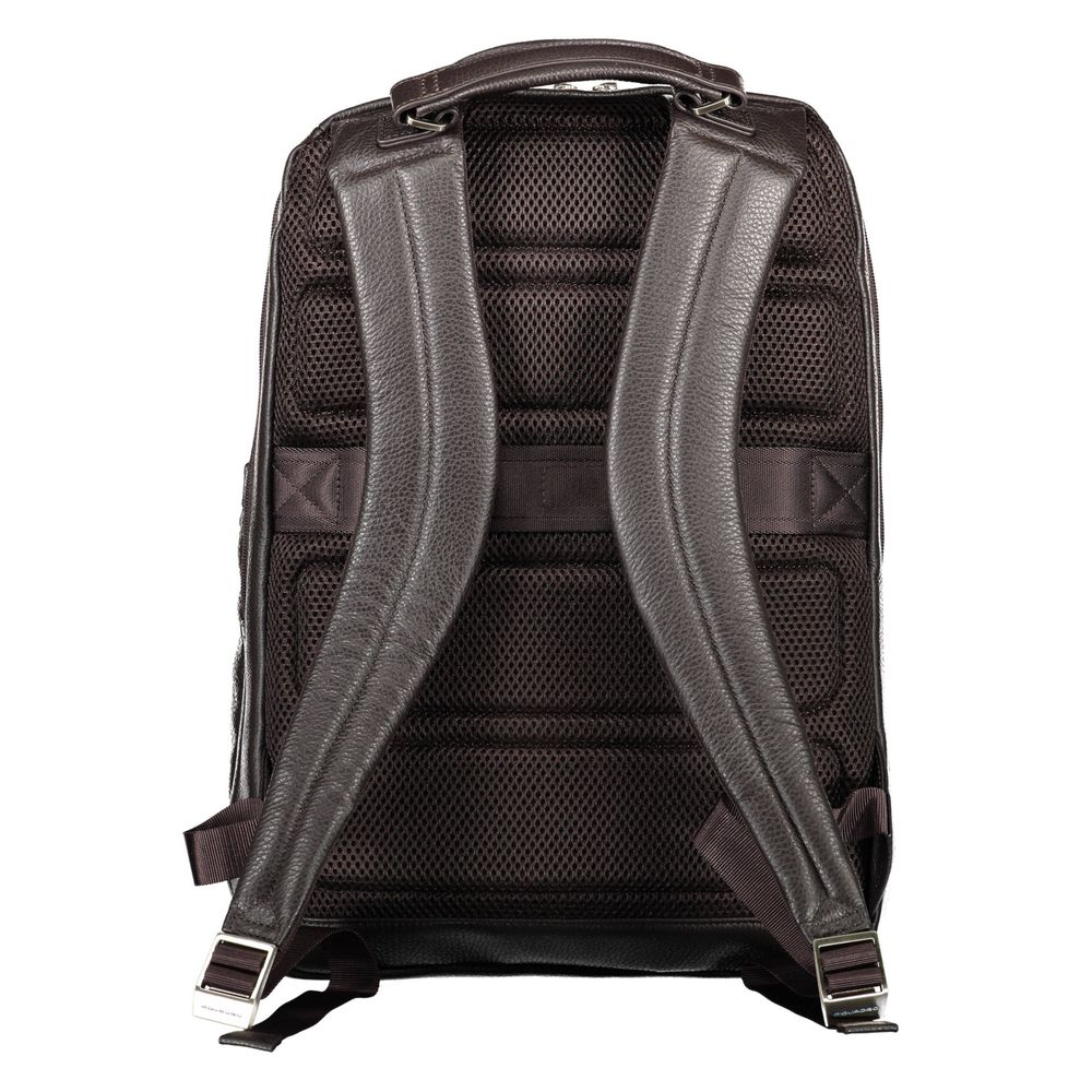 Sac à dos Piquadro en cuir marron pour homme