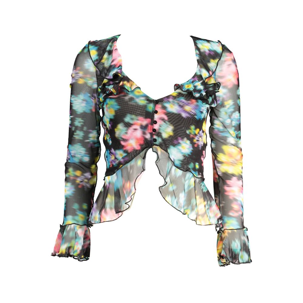 T-shirt noir en polyester pour femme de la marque Desigual