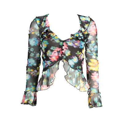T-shirt noir en polyester pour femme de la marque Desigual