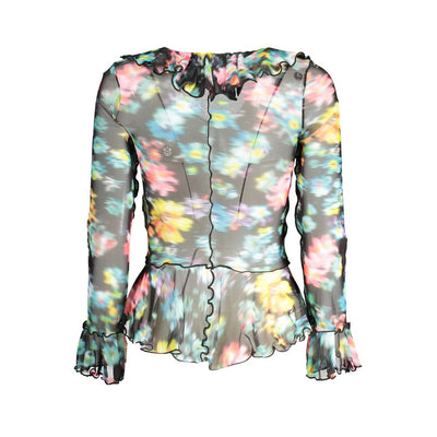 T-shirt noir en polyester pour femme de la marque Desigual
