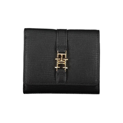 Tommy Hilfiger Zwarte Polyethyleen Dames Portemonnee