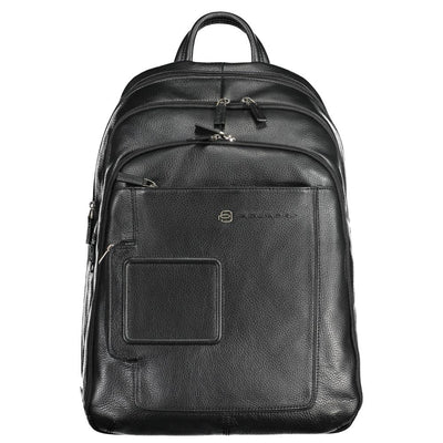 Sac à dos Piquadro en cuir noir pour homme