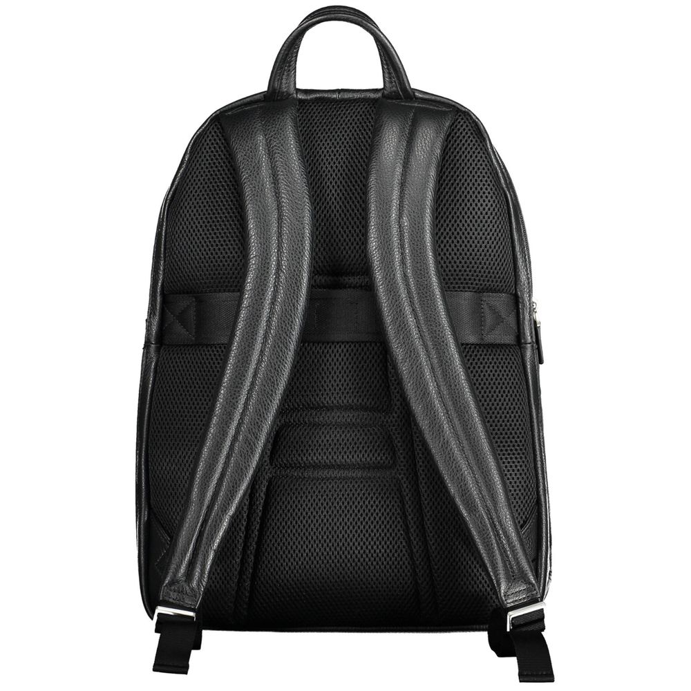 Sac à dos Piquadro en cuir noir pour homme