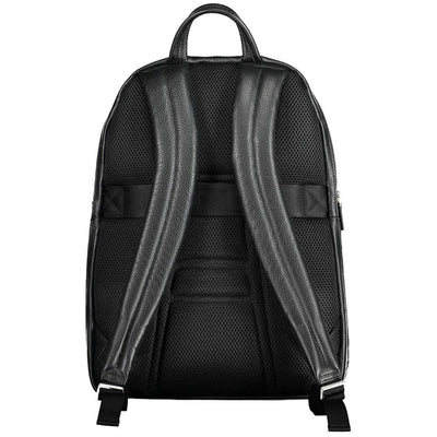 Sac à dos Piquadro en cuir noir pour homme