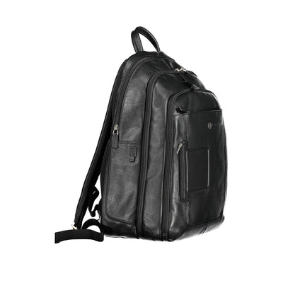 Sac à dos Piquadro en cuir noir pour homme