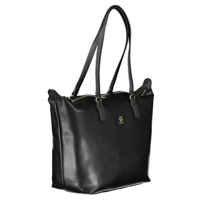 Tommy Hilfiger Zwarte Polyester Handtas
