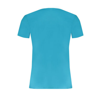 T-shirt homme en coton bleu clair Trussardi