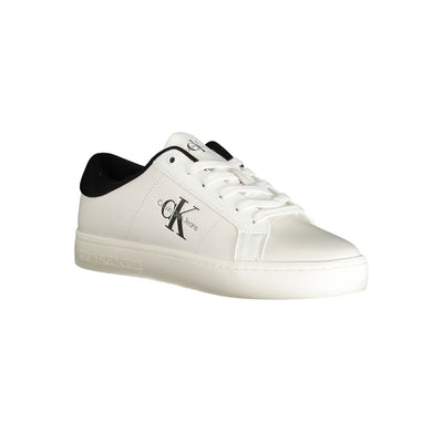 Calvin Klein witte polyester sneaker