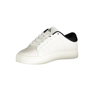 Calvin Klein witte polyester sneaker