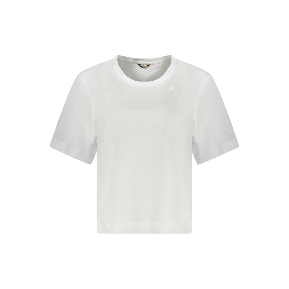 Haut K-WAY en coton blanc pour femme