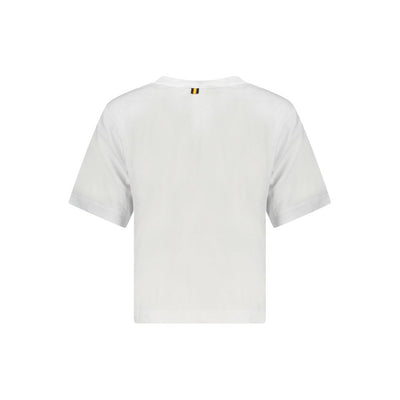 Haut K-WAY en coton blanc pour femme