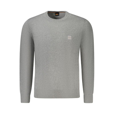 Pull en coton gris Hugo Boss pour homme