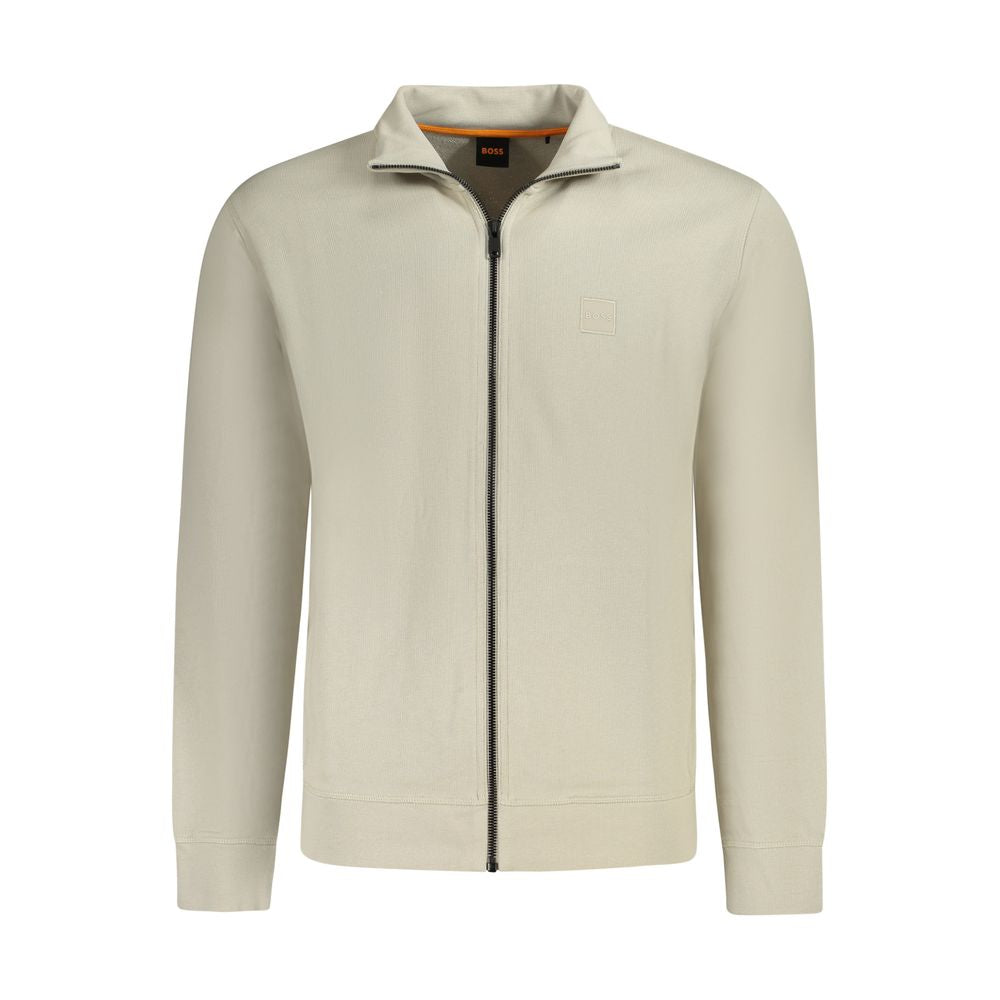 Hugo Boss Beige Cotton Men Sweater