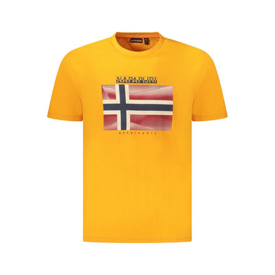T-shirt homme en coton orange Napapijri