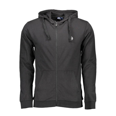 Pull à capuche noir en coton pour homme de Sergio Tacchini