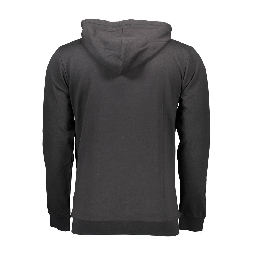 Pull à capuche noir en coton pour homme de Sergio Tacchini