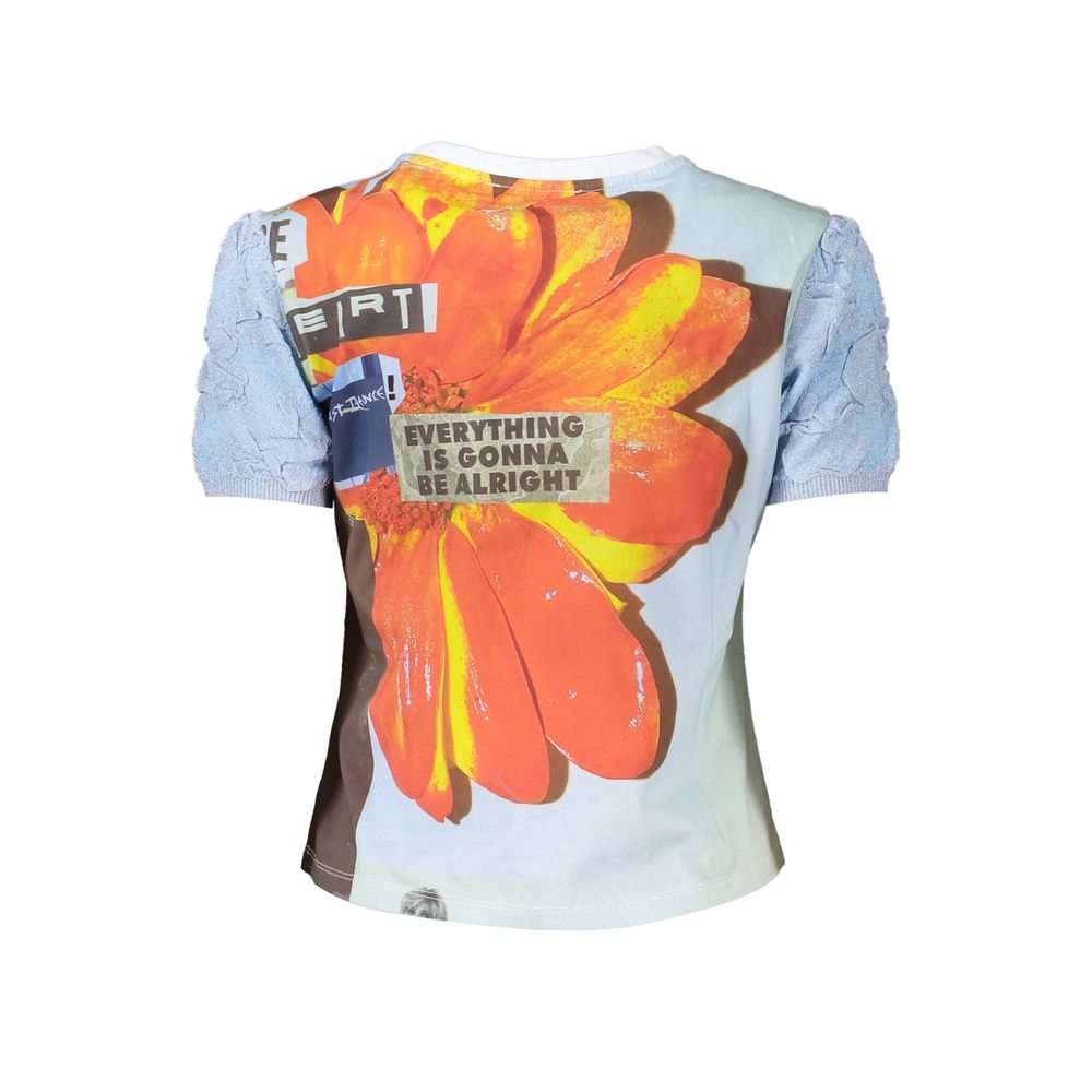 Haut Desigual en coton bleu pour femme