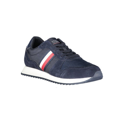 Tommy Hilfiger Blauwe Polyester Heren Sneaker