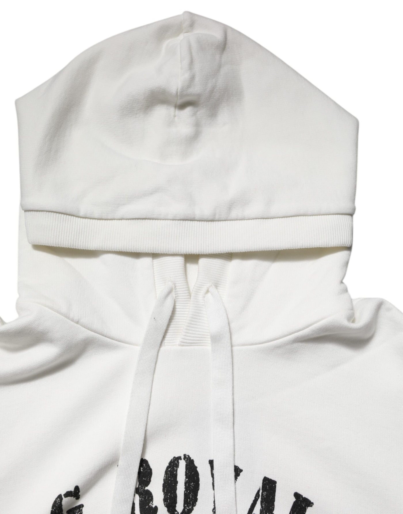 Pull à capuche Dolce &amp; Gabbana en coton blanc imprimé DG ROYAL
