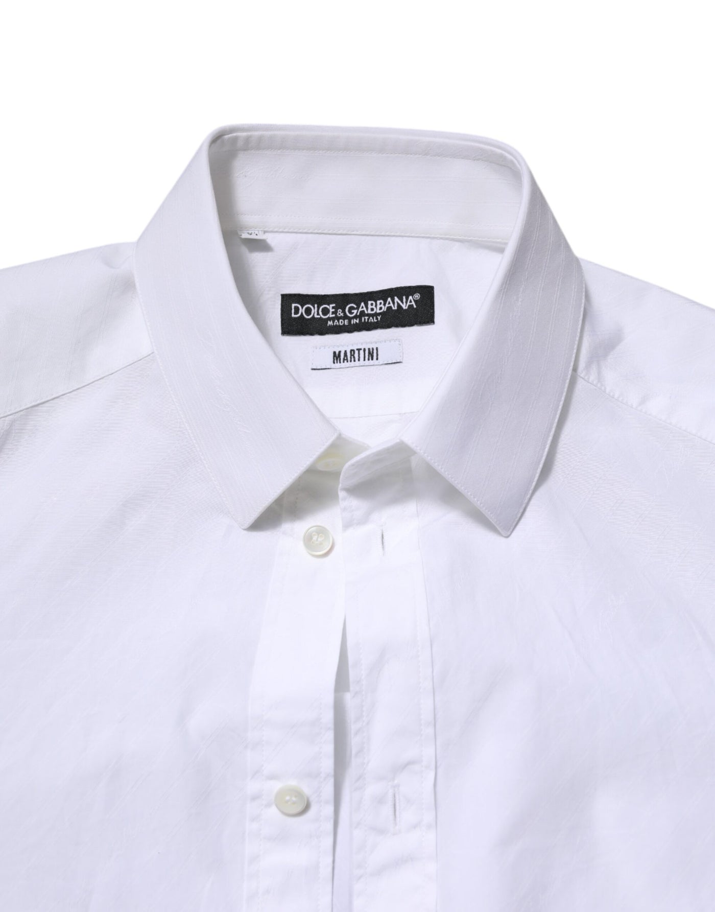 Dolce &amp; Gabbana Wit Katoenen MARTINI Overhemd met Lange Mouwen