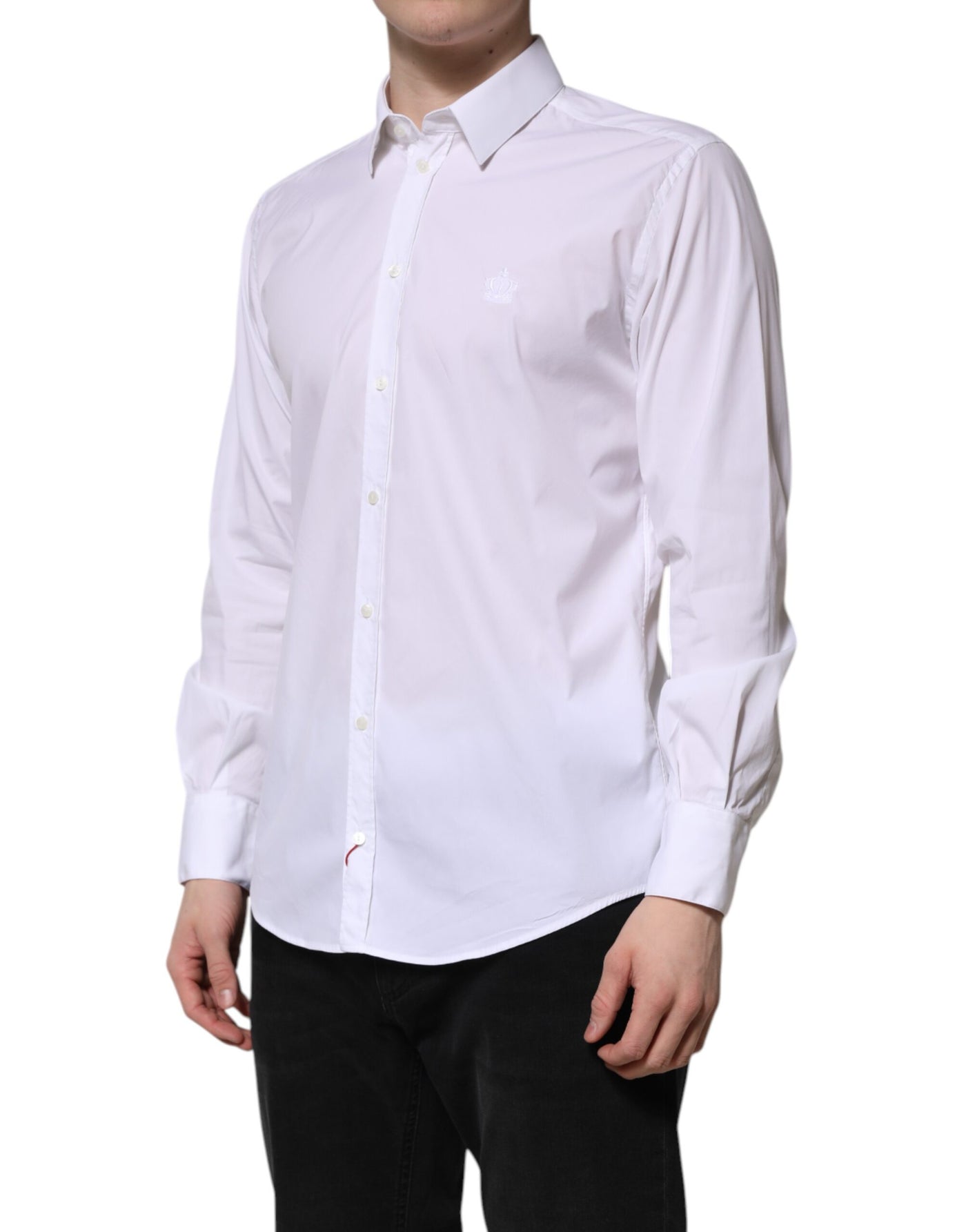 Dolce &amp; Gabbana Wit Katoenen MARTINI Overhemd met Lange Mouwen
