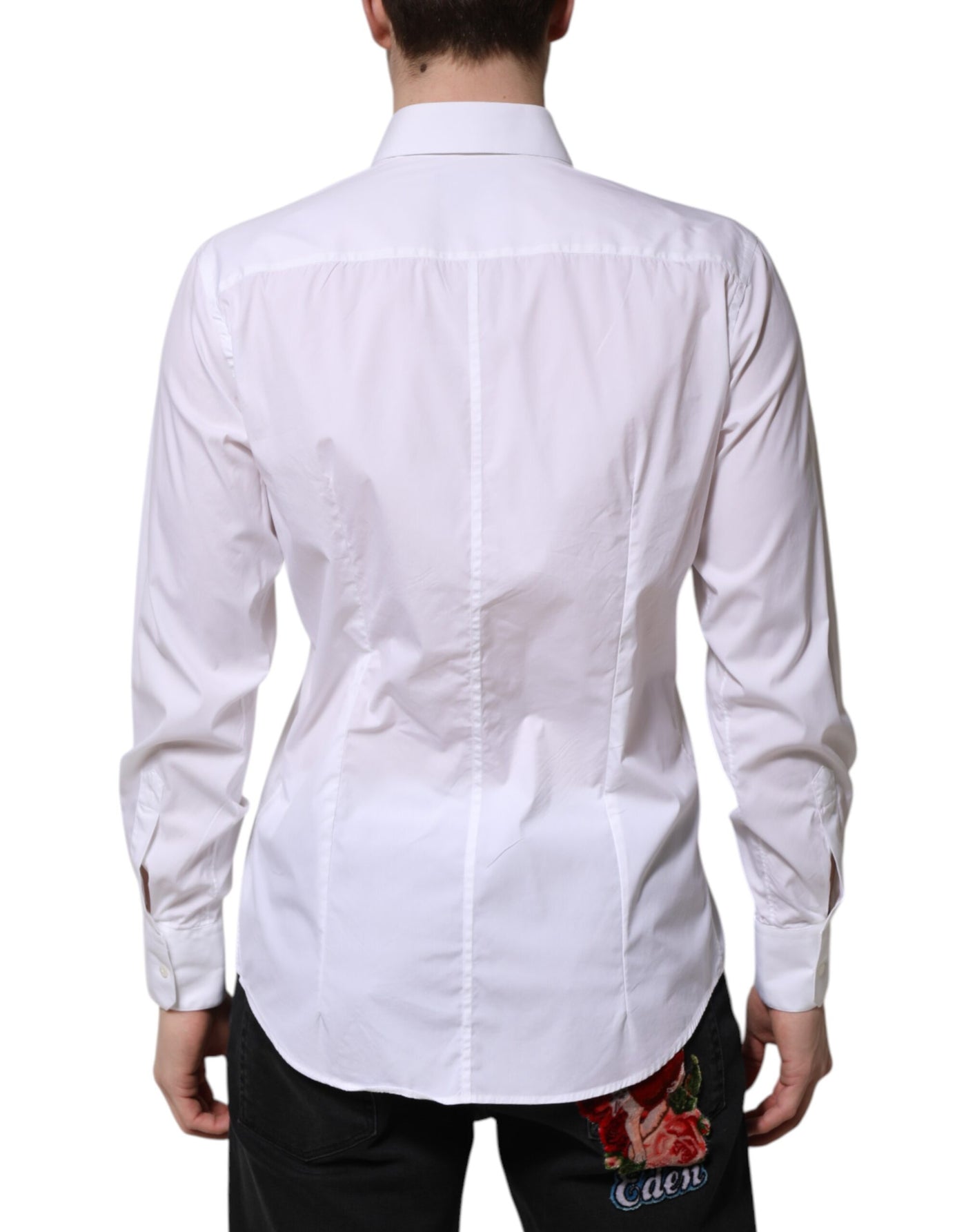 Dolce &amp; Gabbana Wit Katoenen MARTINI Overhemd met Lange Mouwen
