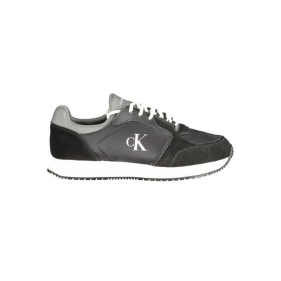 Baskets Calvin Klein en cuir noir pour homme