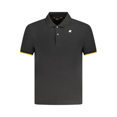 K-WAY Black Cotton Polo Shirt