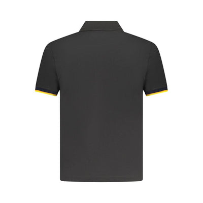 K-WAY Black Cotton Polo Shirt