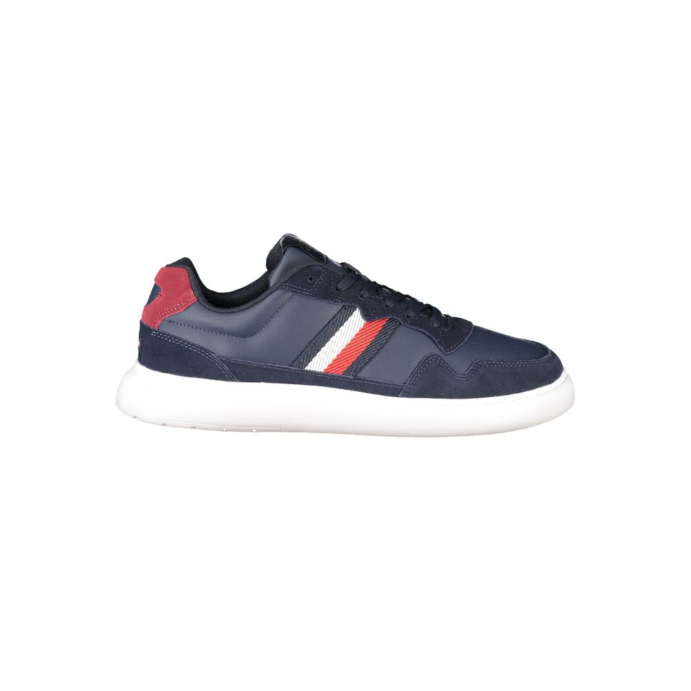 Tommy Hilfiger blauwe leren herensneaker