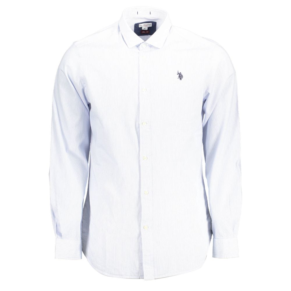 Chemise homme en coton bleu clair US POLO ASSN.