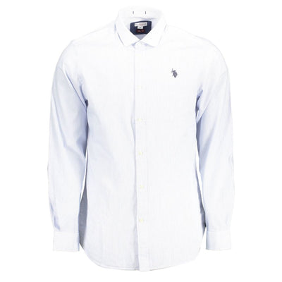 Chemise homme en coton bleu clair US POLO ASSN.