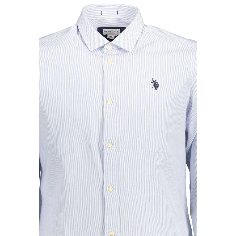 Chemise homme en coton bleu clair US POLO ASSN.